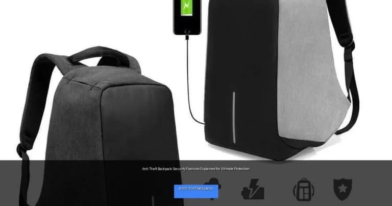 Anti Theft Backpack Security Features Explained for Ultimate Protection
