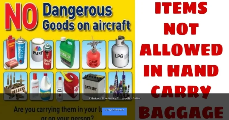 Are Backpacks Allowed As Carry On Luggage Find Out Now
