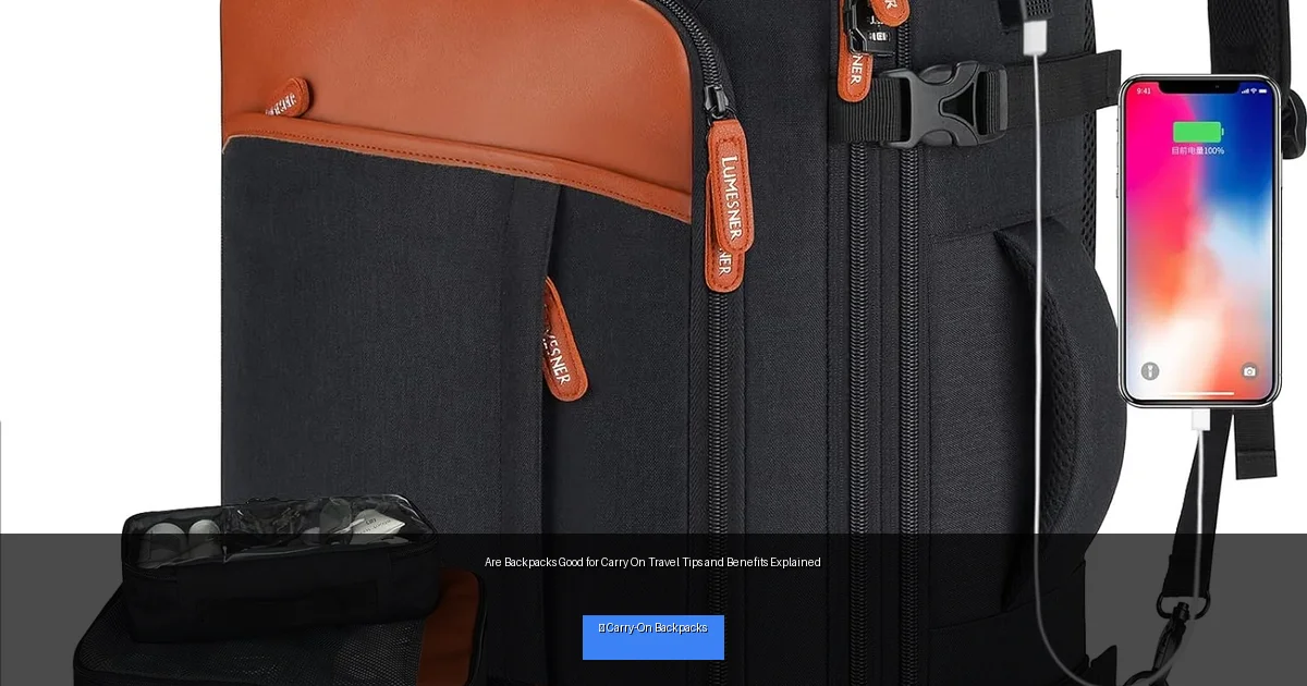 Are Backpacks Good for Carry On Travel Tips and Benefits Explained