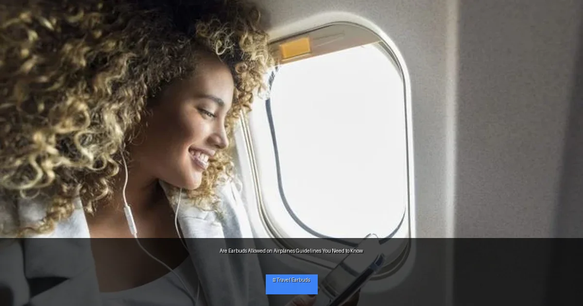 Are Earbuds Allowed on Airplanes Guidelines You Need to Know