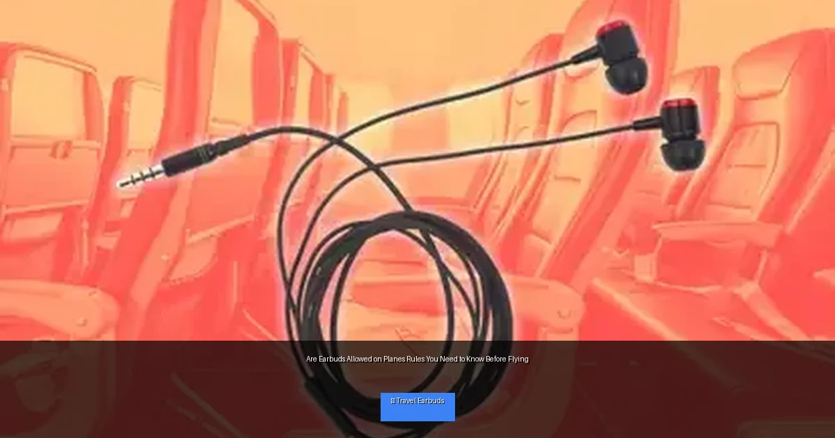 Are Earbuds Allowed on Planes Rules You Need to Know Before Flying