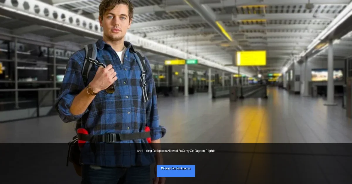 Are Hiking Backpacks Allowed As Carry On Bags on Flights