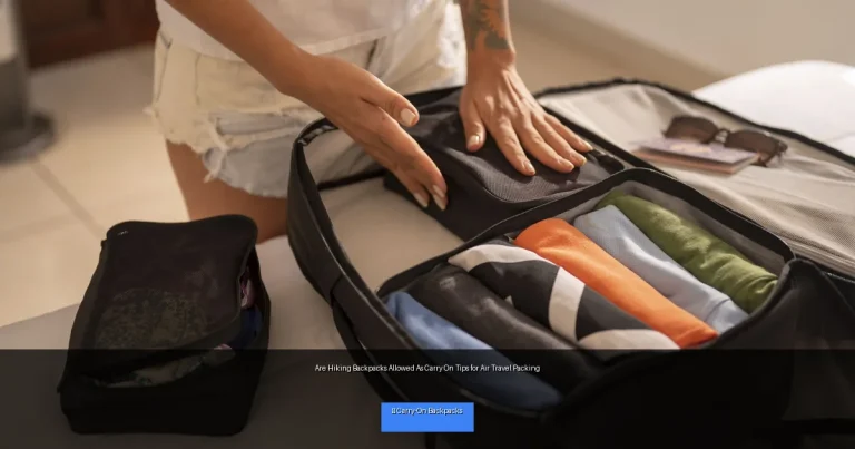 Are Hiking Backpacks Allowed As Carry On Tips for Air Travel Packing