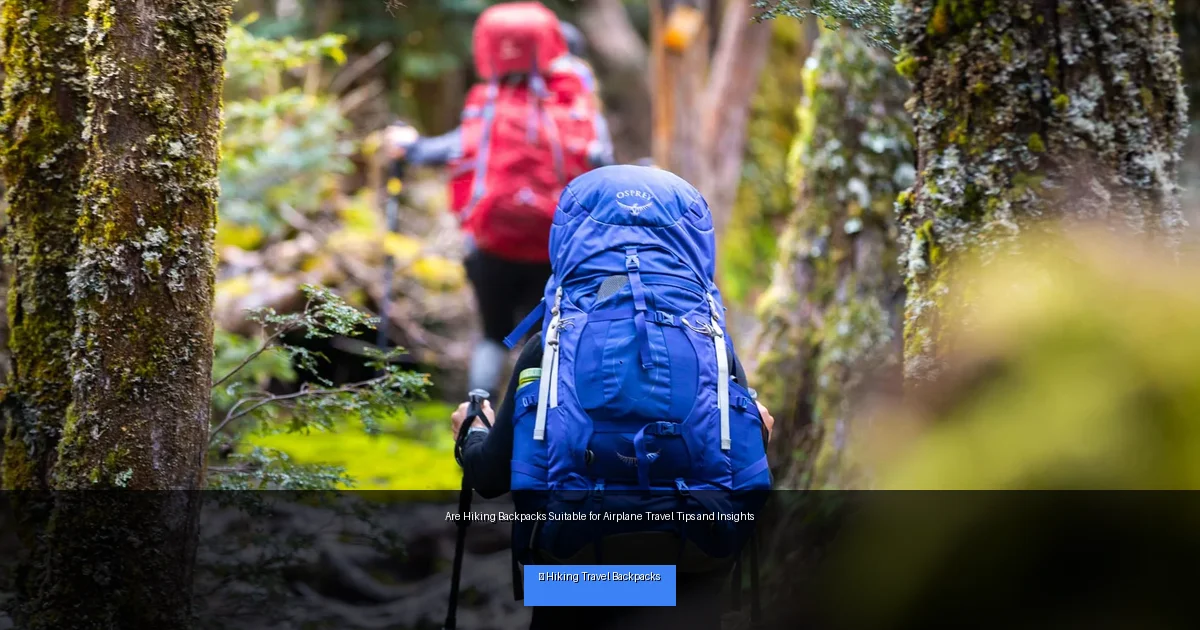 Are Hiking Backpacks Suitable for Airplane Travel Tips and Insights