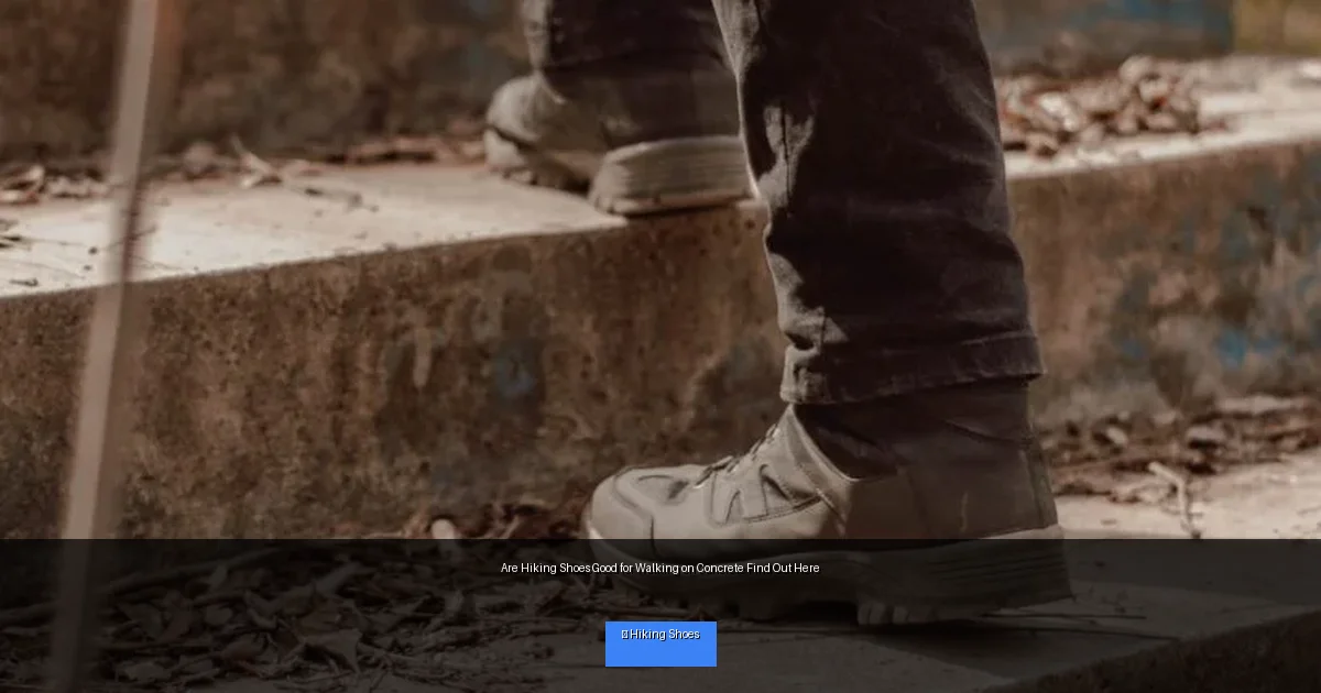Are Hiking Shoes Good for Walking on Concrete Find Out Here