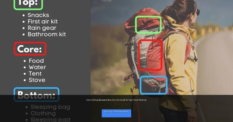 Can a Hiking Backpack Be a Carry On Guide for Easy Travel Packing