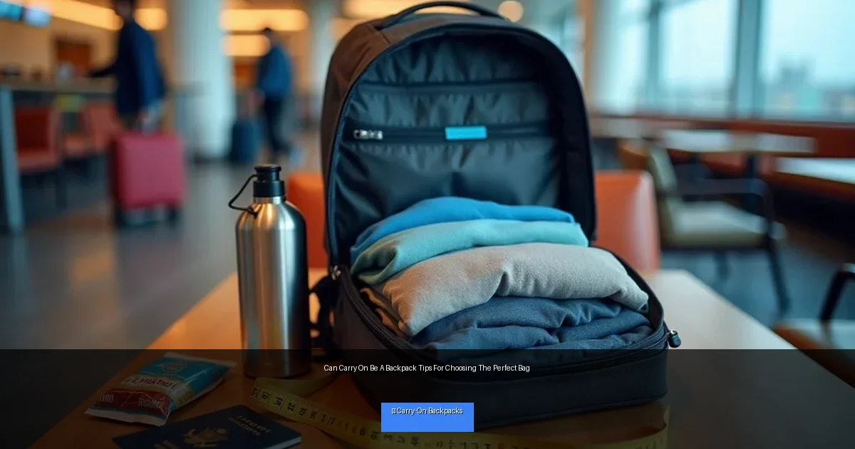 Can Carry On Be A Backpack Tips For Choosing The Perfect Bag