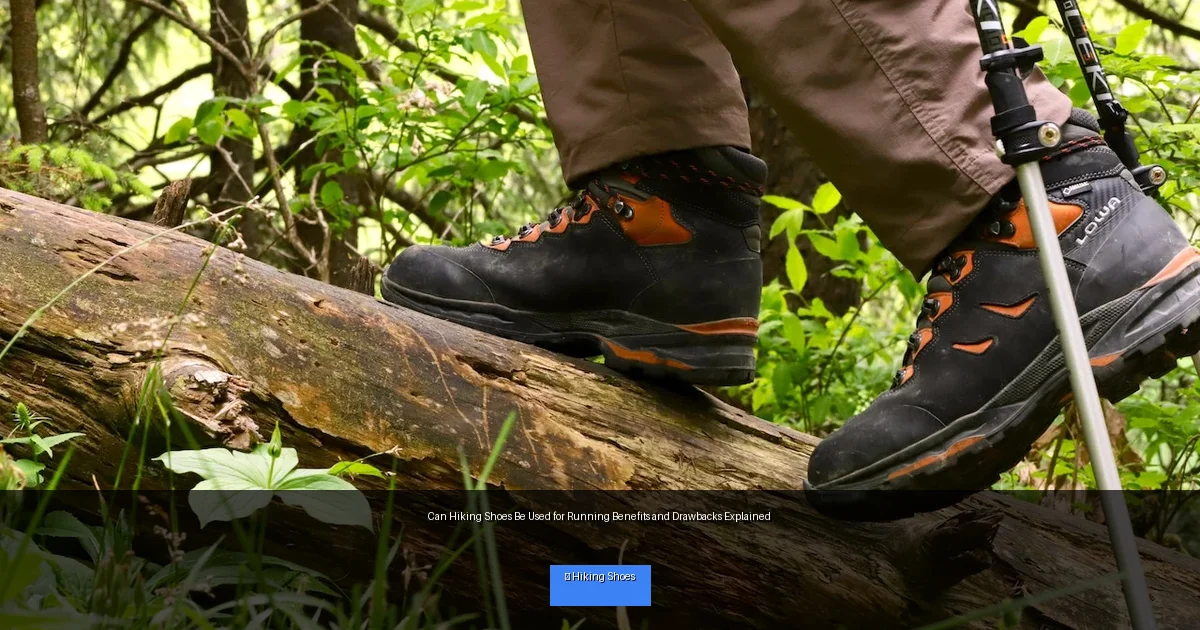 Can Hiking Shoes Be Used for Running Benefits and Drawbacks Explained
