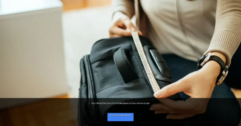 Can I Bring One Carry On and Backpack on Every Airline Guide