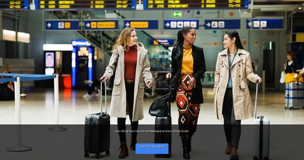 Can I Bring One Carry On and Backpack on Every Airline Guide