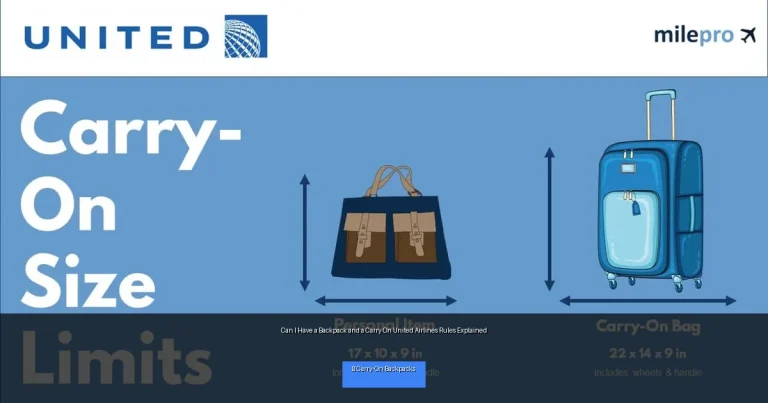 Can I Have a Backpack and a Carry On United Airlines Rules Explained