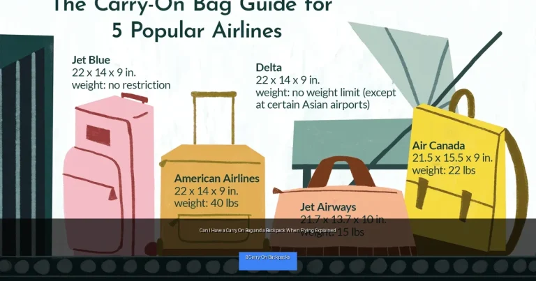 Can I Have a Carry On Bag and a Backpack When Flying Explained