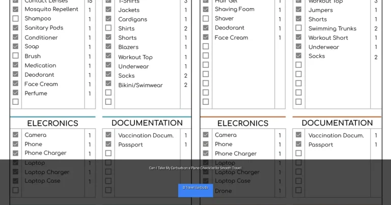 Can I Take My Earbuds on a Plane Checklist for Smooth Travel