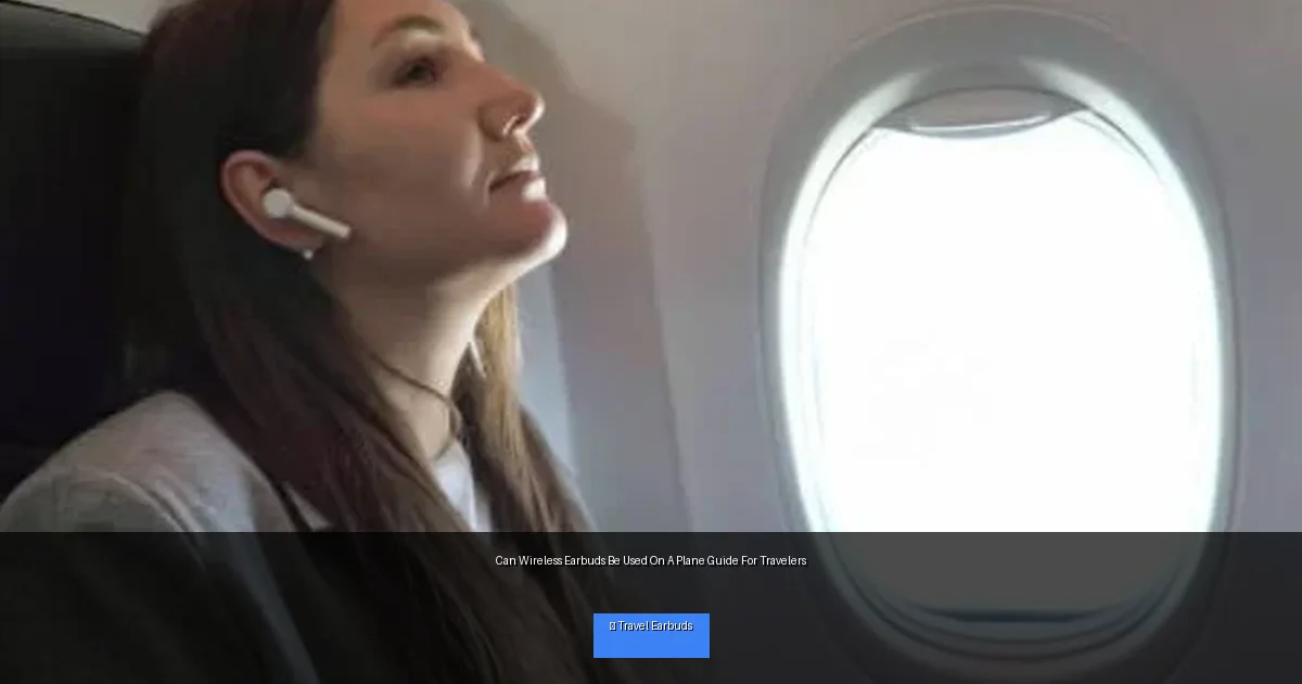 Can Wireless Earbuds Be Used On A Plane Guide For Travelers