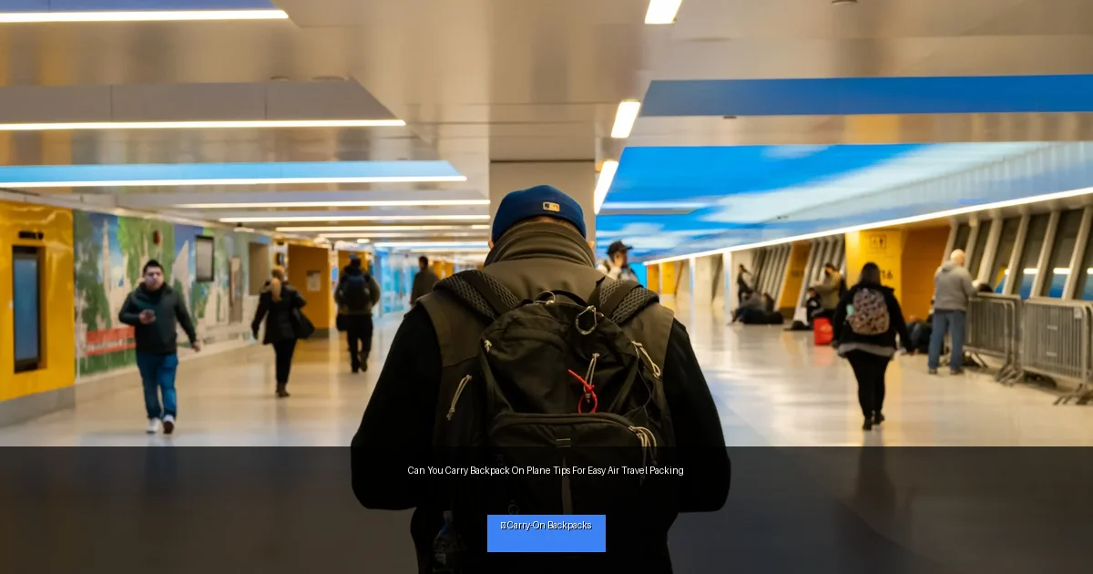 Can You Carry Backpack On Plane Tips For Easy Air Travel Packing