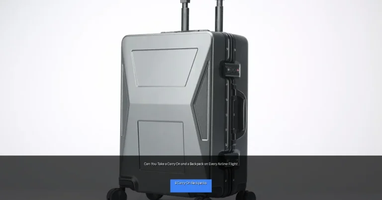 Can You Take a Carry On and a Backpack on Every Airline Flight