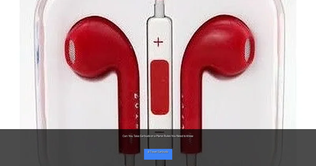 Can You Take Earbuds on a Plane Rules You Need to Know