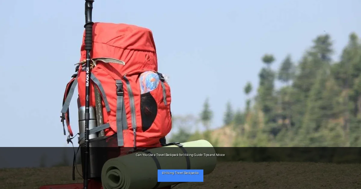 Can You Use a Travel Backpack for Hiking Guide Tips and Advice