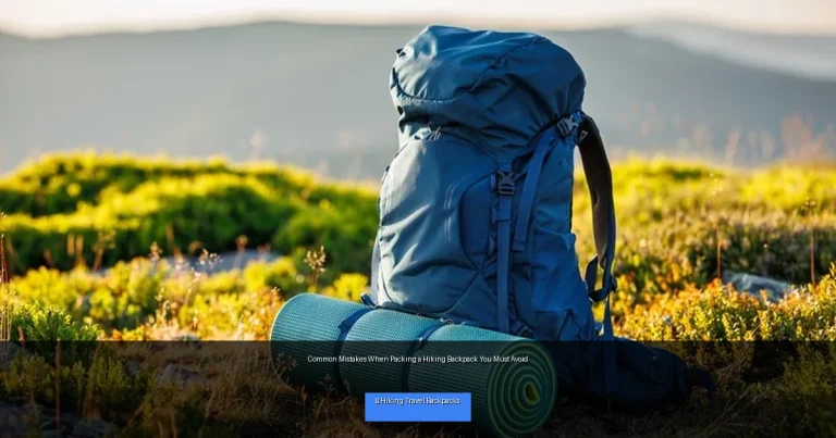 Common Mistakes When Packing a Hiking Backpack You Must Avoid