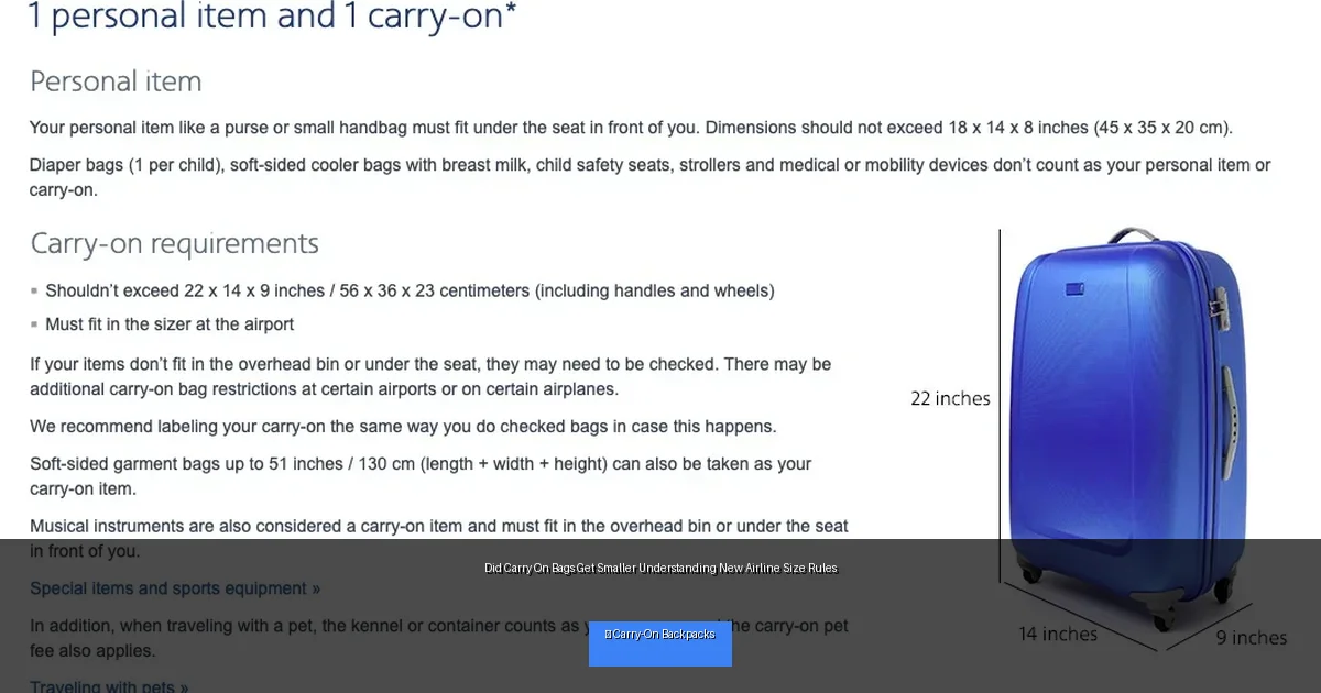 Did Carry On Bags Get Smaller Understanding New Airline Size Rules