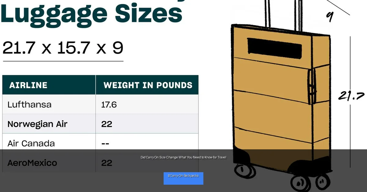 Did Carry On Size Change What You Need to Know for Travel