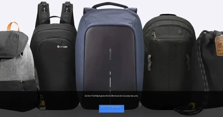 Do Anti Theft Backpacks Work Effectively for Everyday Security