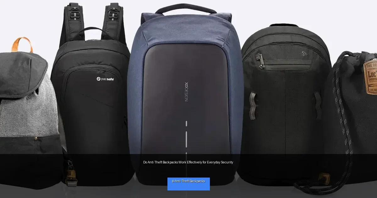 Do Anti Theft Backpacks Work Effectively for Everyday Security