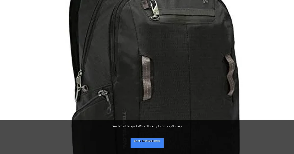 Do Anti Theft Backpacks Work Effectively for Everyday Security