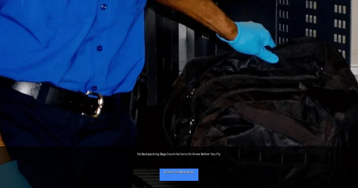 Do Backpacking Bags Count As Carry On Know Before You Fly