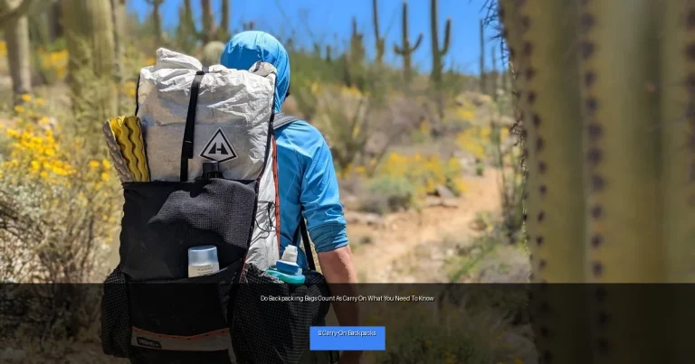 Do Backpacking Bags Count As Carry On What You Need To Know