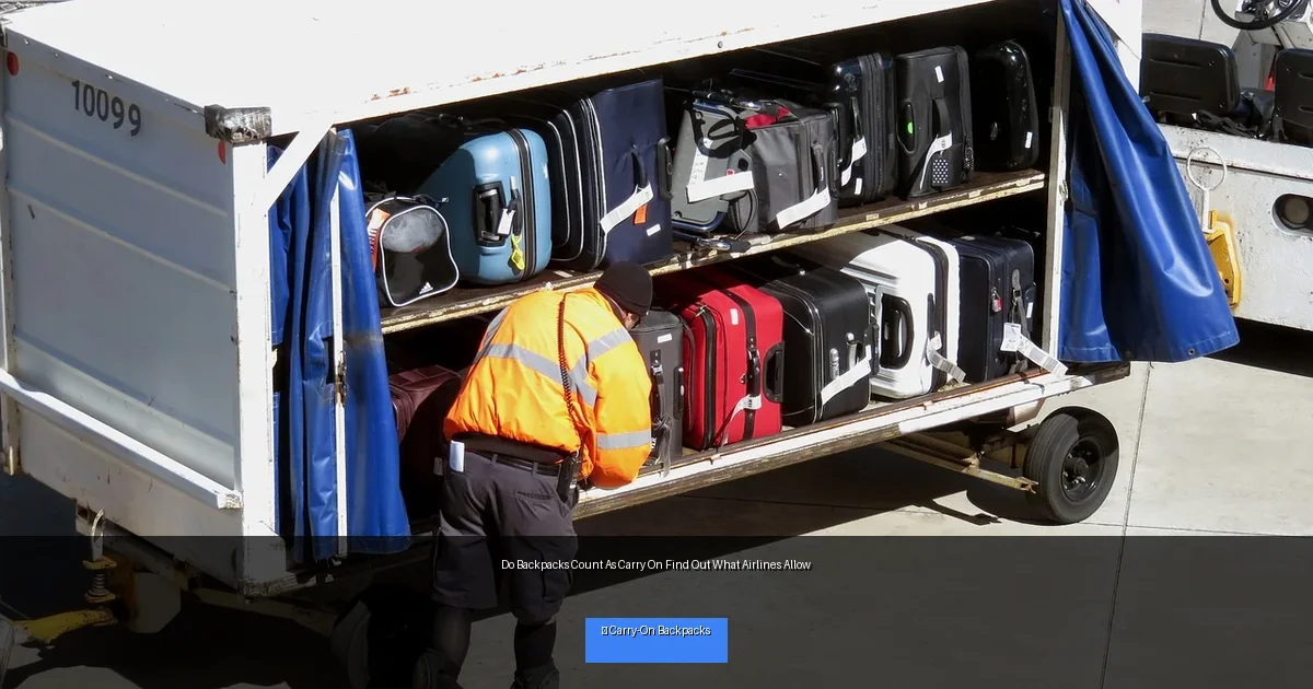 Do Backpacks Count As Carry On Find Out What Airlines Allow