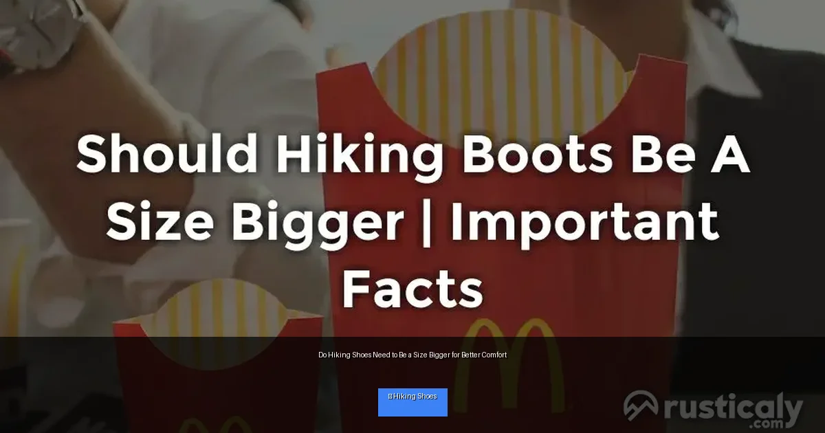 Do Hiking Shoes Need to Be a Size Bigger for Better Comfort