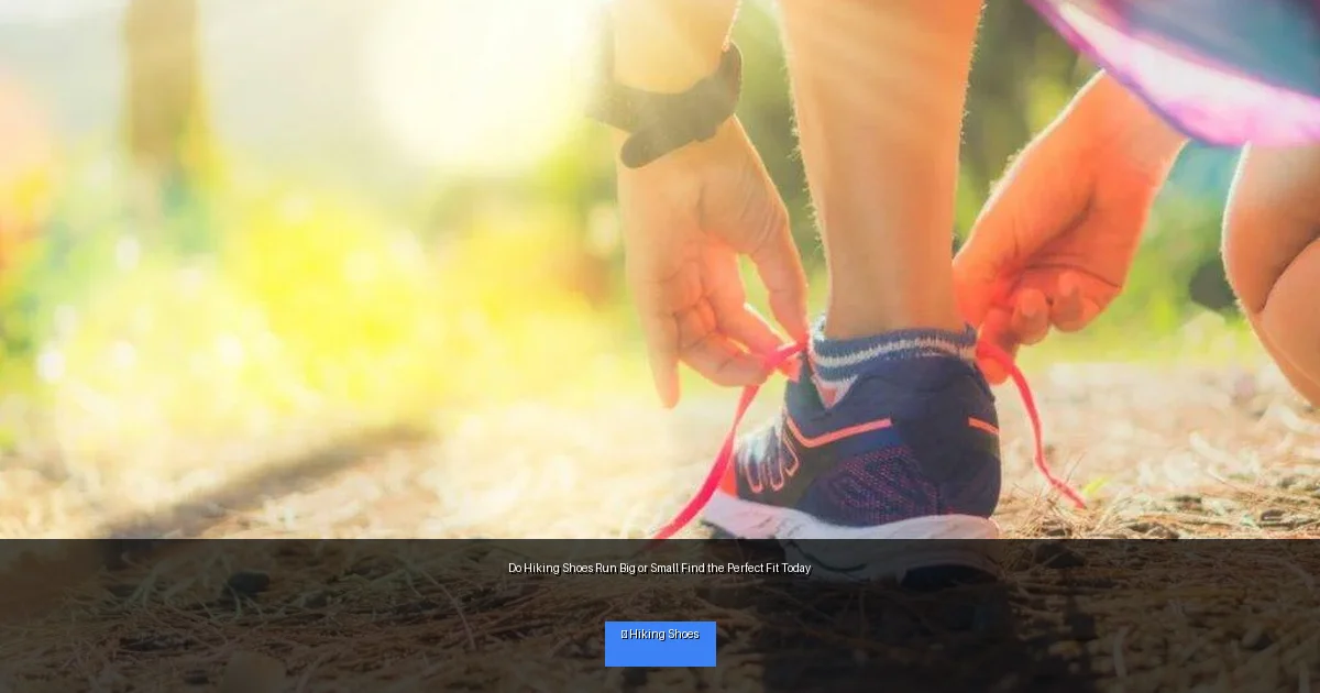Do Hiking Shoes Run Big or Small Find the Perfect Fit Today