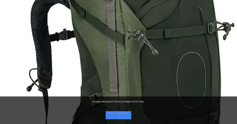 Do Osprey Backpacks Fit As Carry On Bags Find Out Today