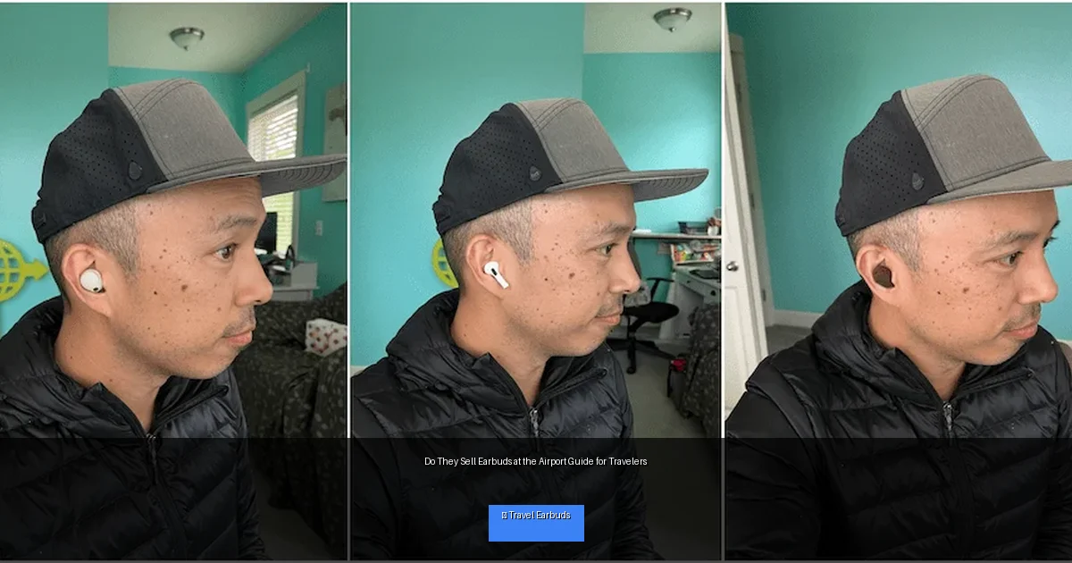 Do They Sell Earbuds at the Airport Guide for Travelers