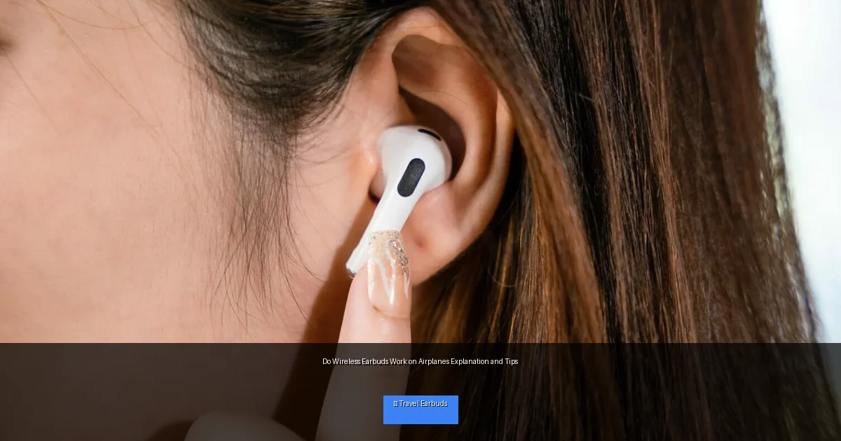 Do Wireless Earbuds Work on Airplanes Explanation and Tips