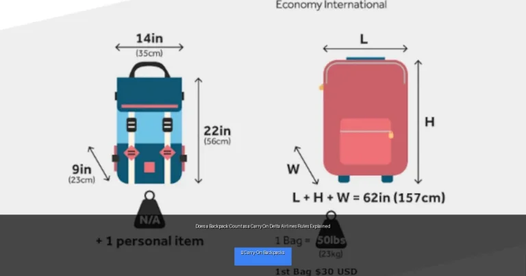 Does a Backpack Count as a Carry On Delta Airlines Rules Explained