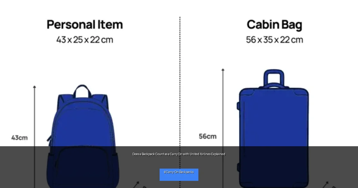 Does a Backpack Count as a Carry On with United Airlines Explained