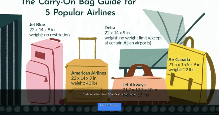 Does Backpack Weight Count As Carry On When Flying Airlines