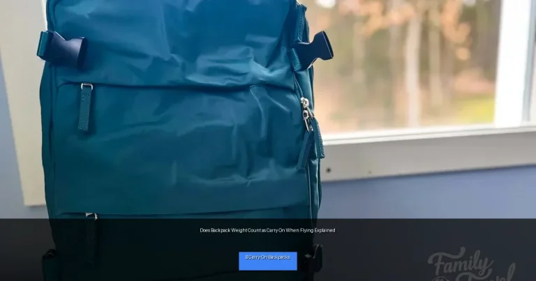 Does Backpack Weight Count as Carry On When Flying Explained