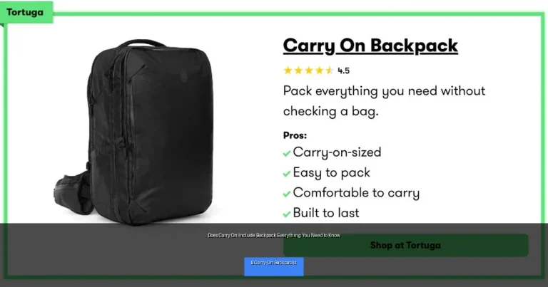 Does Carry On Include Backpack Everything You Need to Know