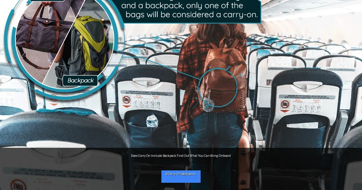 Does Carry On Include Backpack Find Out What You Can Bring Onboard