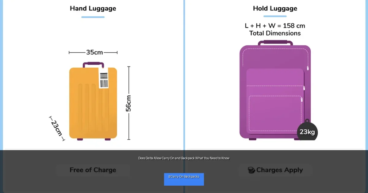 Does Delta Allow Carry On and Backpack What You Need to Know