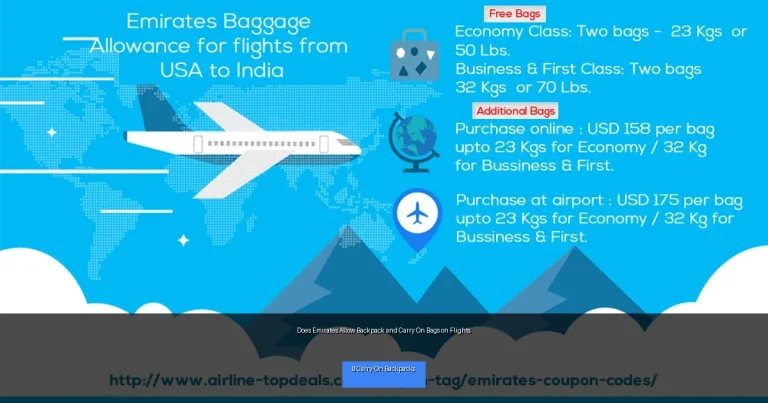 Does Emirates Allow Backpack and Carry On Bags on Flights