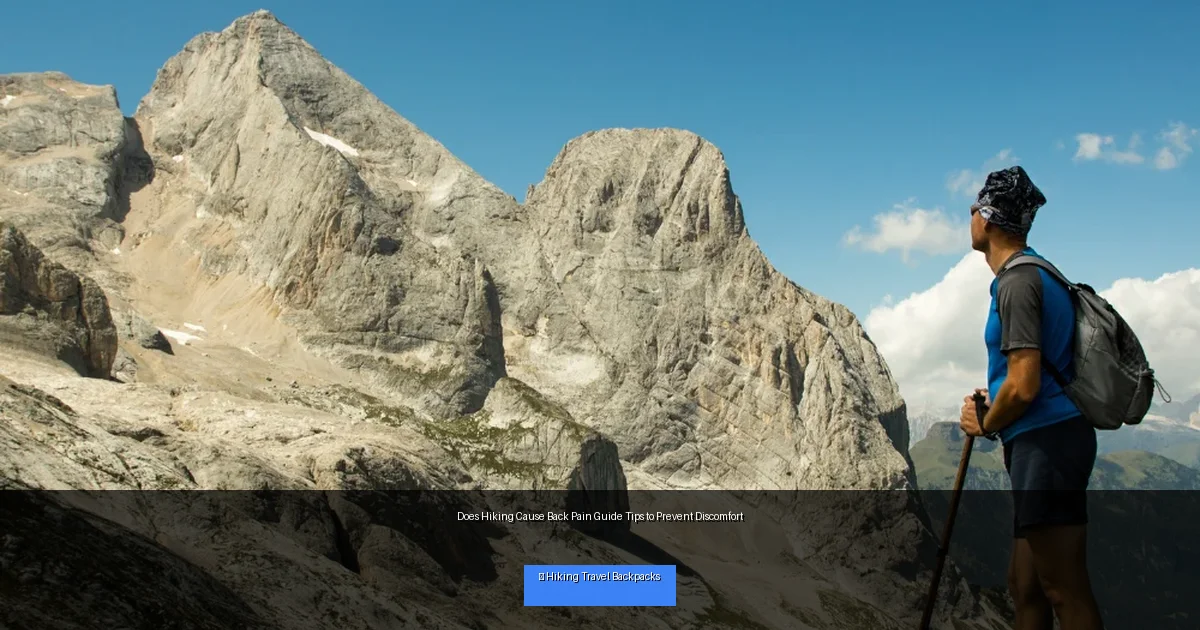 Does Hiking Cause Back Pain Guide Tips to Prevent Discomfort