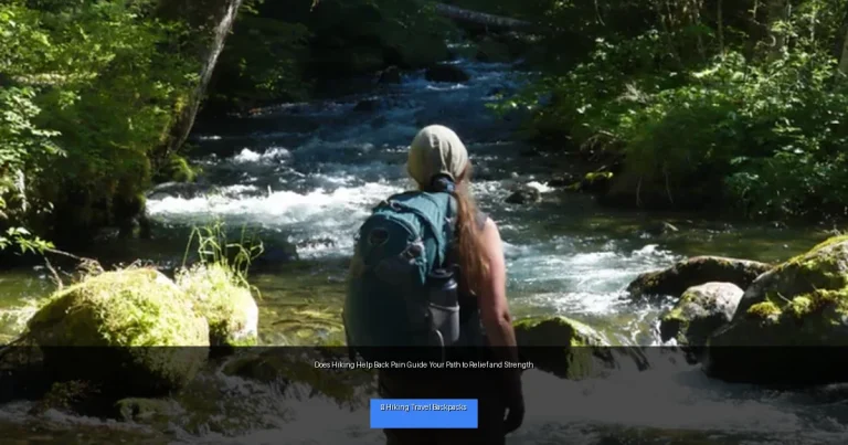 Does Hiking Help Back Pain Guide Your Path to Relief and Strength