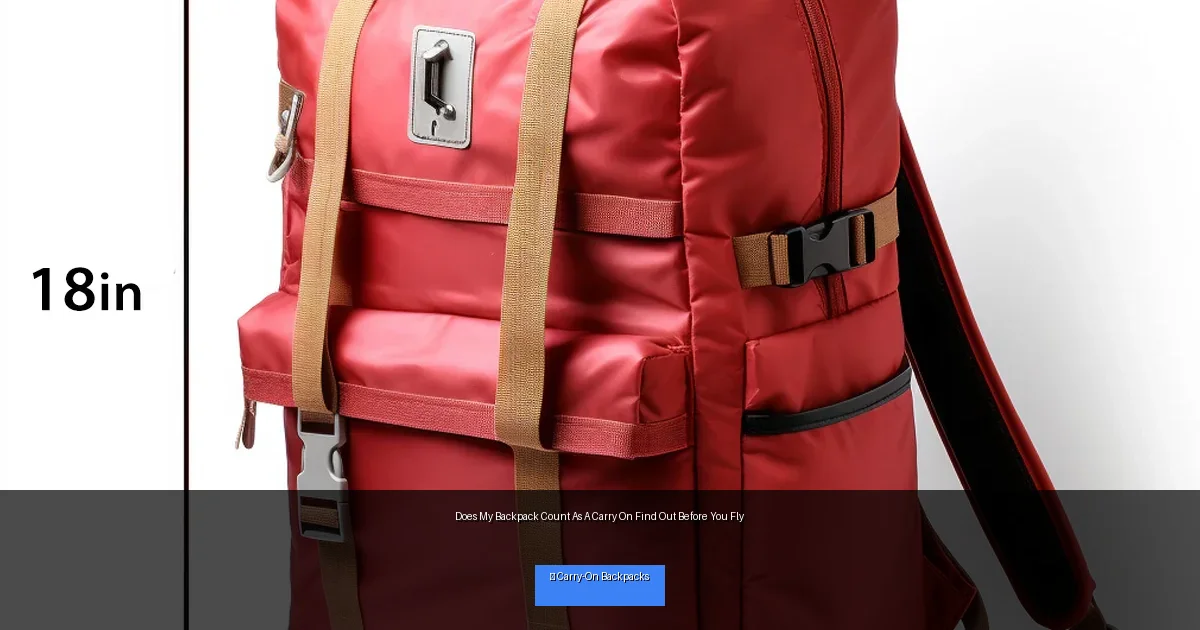 Does My Backpack Count As A Carry On Find Out Before You Fly