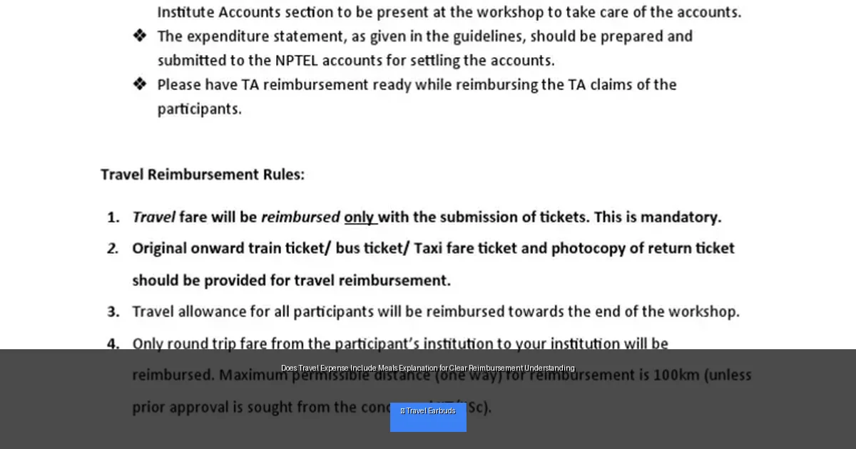 Does Travel Expense Include Meals Explanation for Clear Reimbursement Understanding