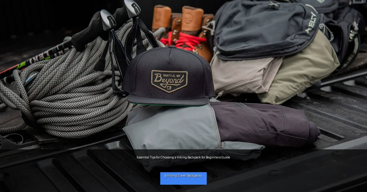 Essential Tips for Choosing a Hiking Backpack for Beginners Guide