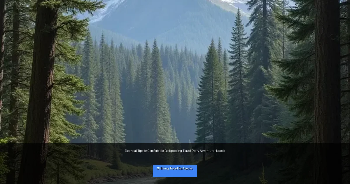 Essential Tips for Comfortable Backpacking Travel Every Adventurer Needs